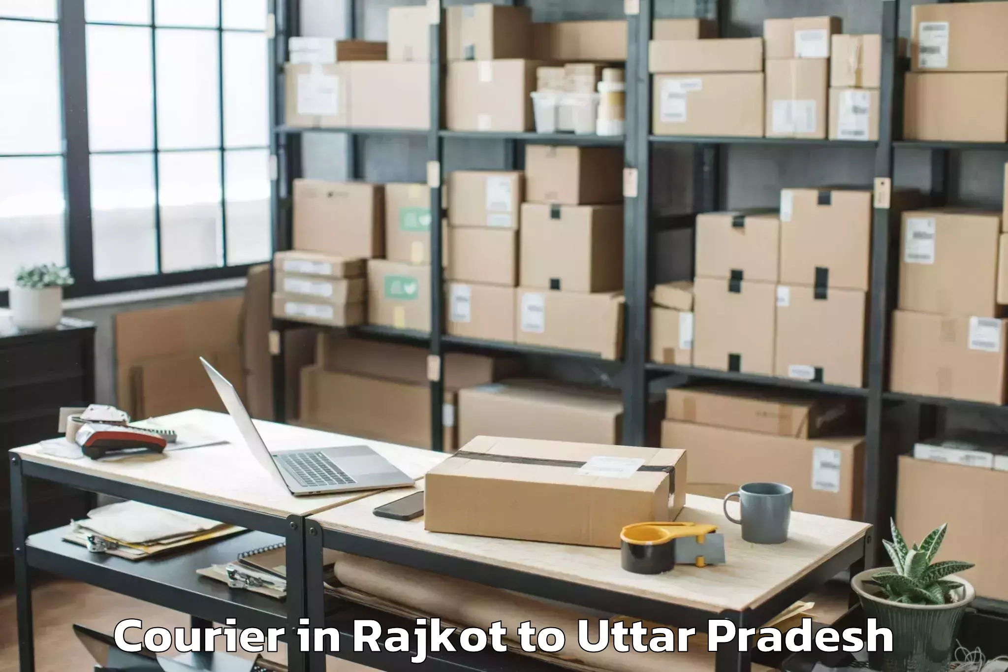 Leading Rajkot to Kaimganj Courier Provider